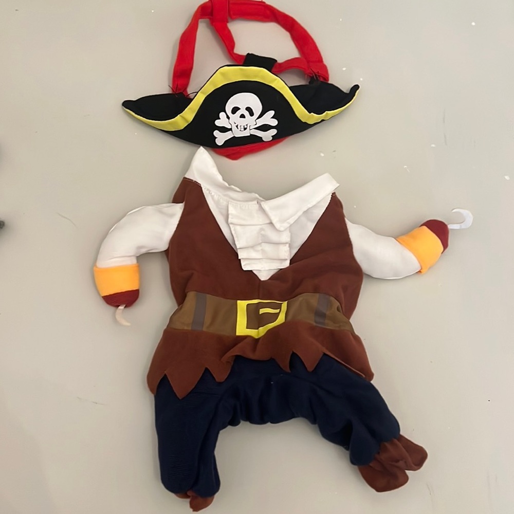 Dog Pirate Costume and Hat